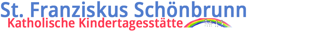 Kopf der Homepage der Kindertagesstätte St. Franziskus Schönbrunn